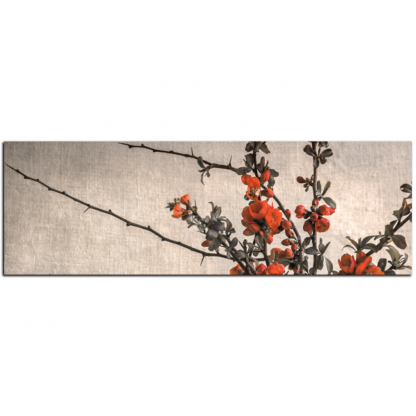 Obraz na plátně - Zátiší kytice - panoráma